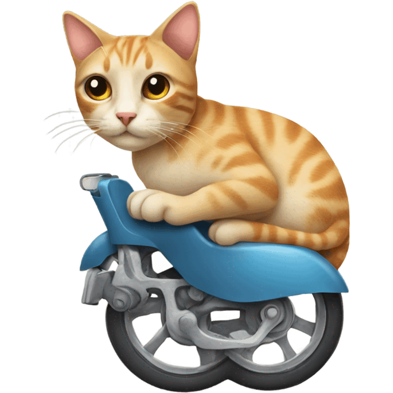 cat on wheels emoji