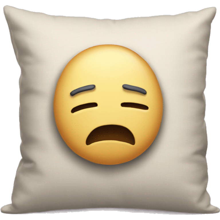 cartoon head buried in pillow emoji