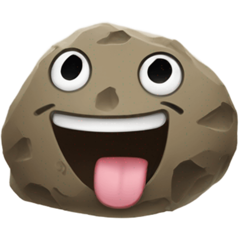 Pebble from dandy's world (Pet rock, dog.) emoji