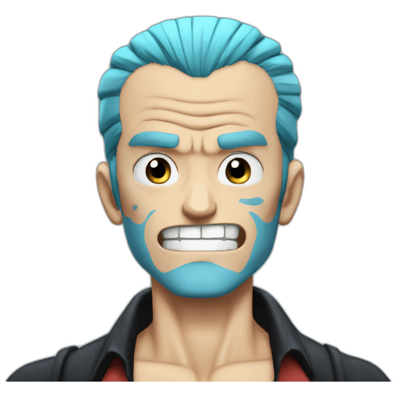 franky from one piece comic emoji