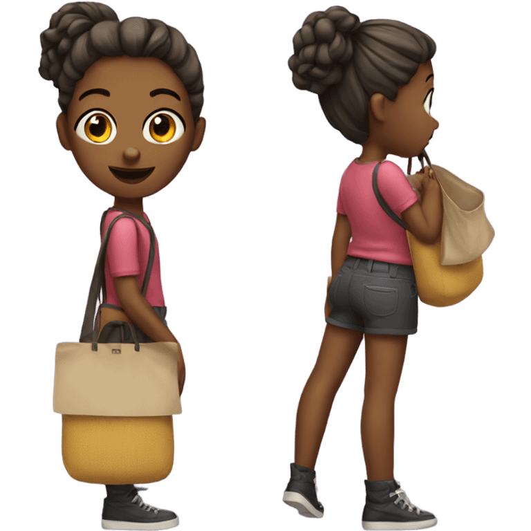 Girl with a bag emoji