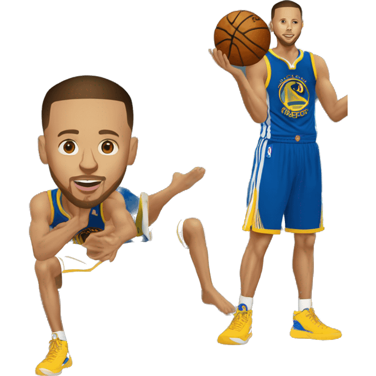 Stephen Curry doing night night emoji