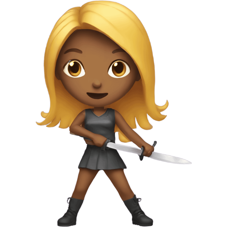 Girl slaying emoji