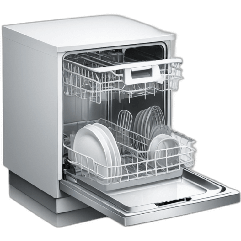 Dishwasher-perspective color white emoji