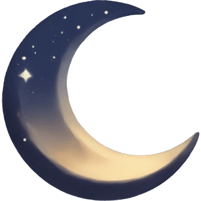 Crescent emoji