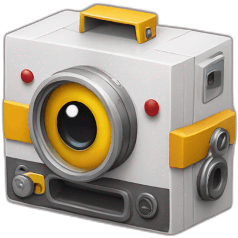 camera dans un cube emoji