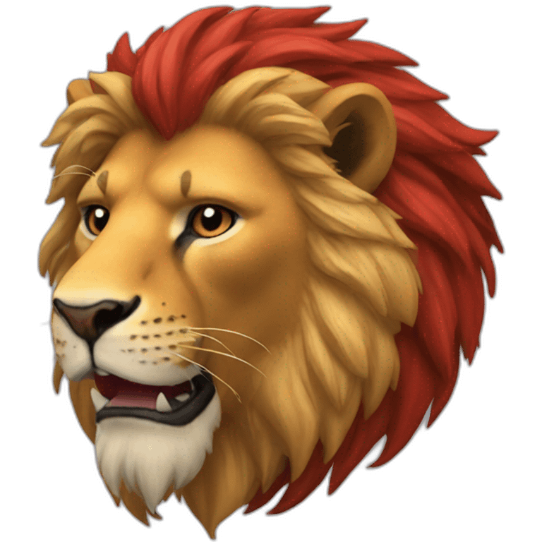 Red lion emoji