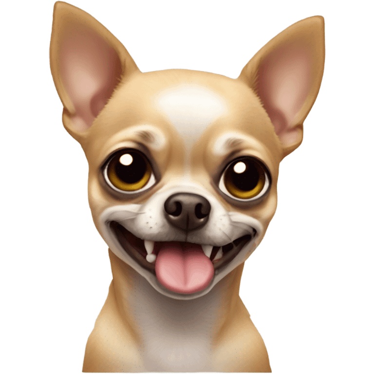 Ugly dirty small chihuahua  emoji