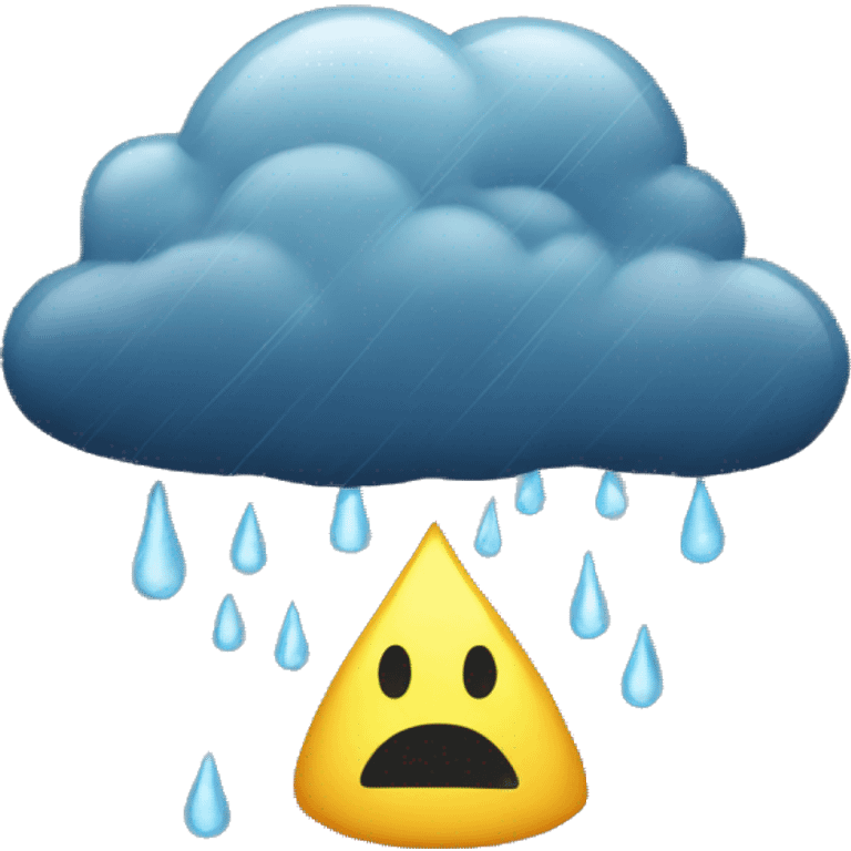 rain and ligtning emoji