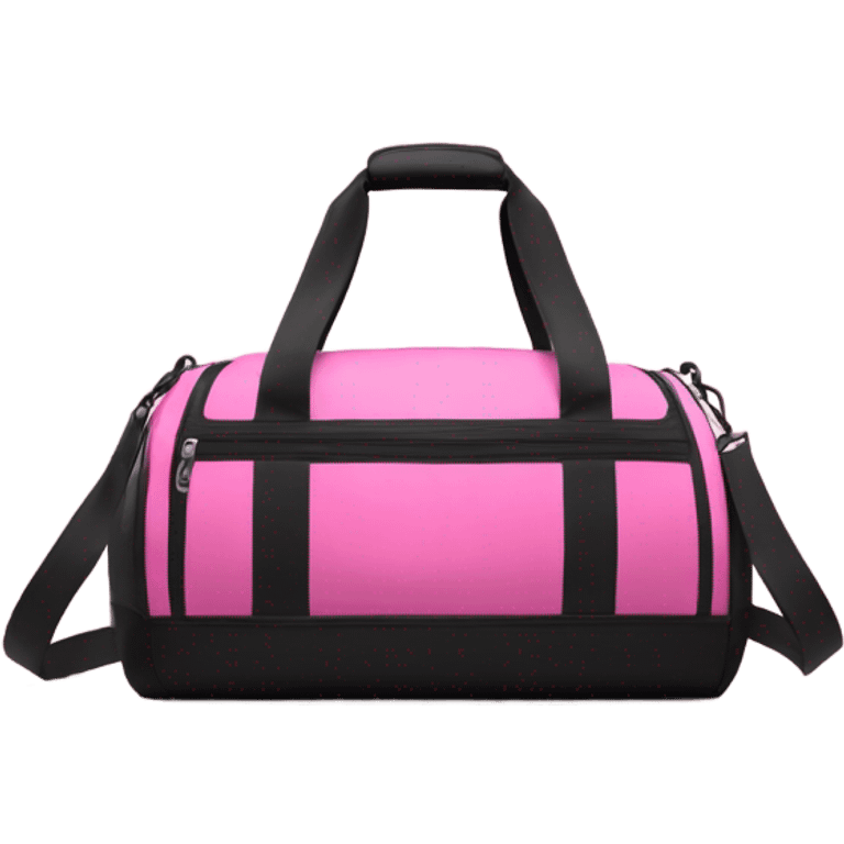 Pink gym bag  emoji