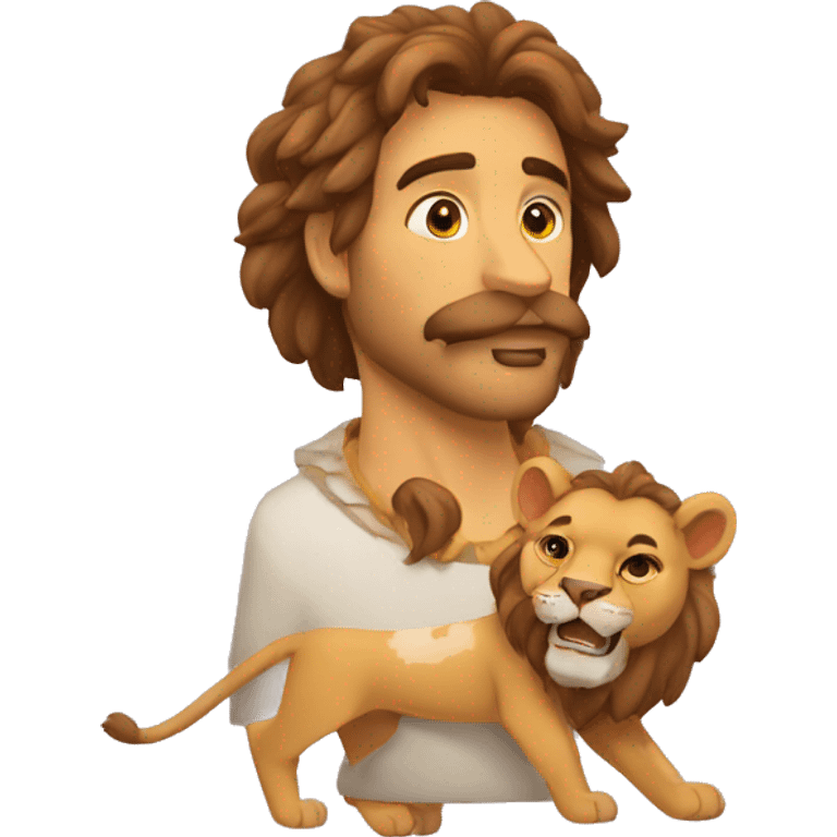 León enamorado emoji