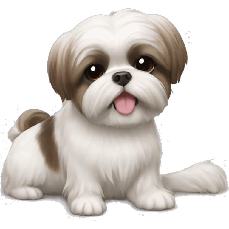 shihtzu belly rub emoji