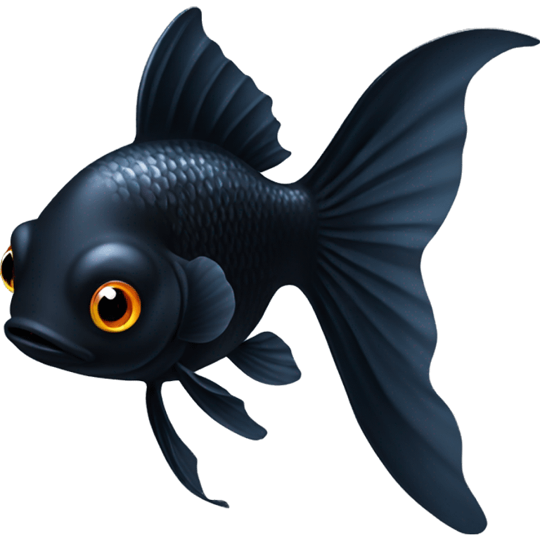 black goldfish  emoji