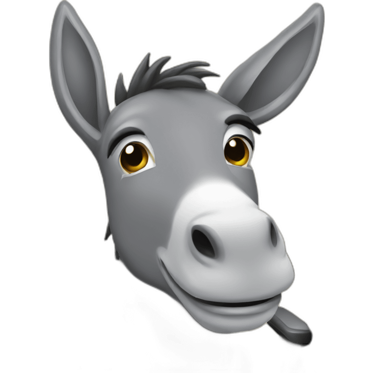 Donkey in office emoji