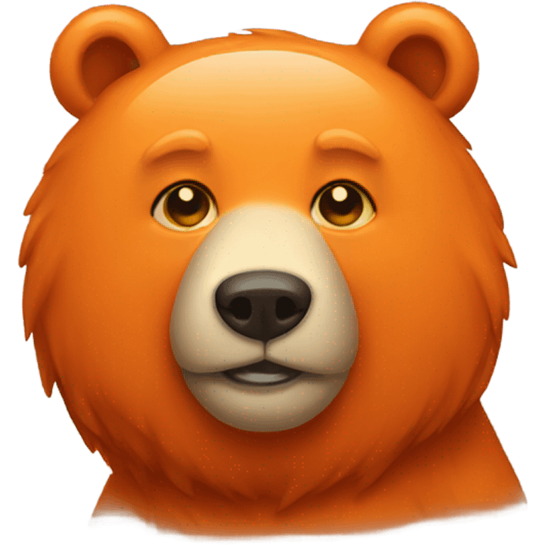 Orange bear emoji