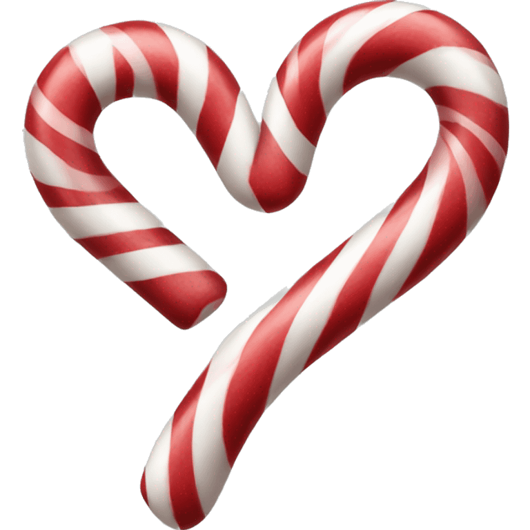 Candy cane heart emoji