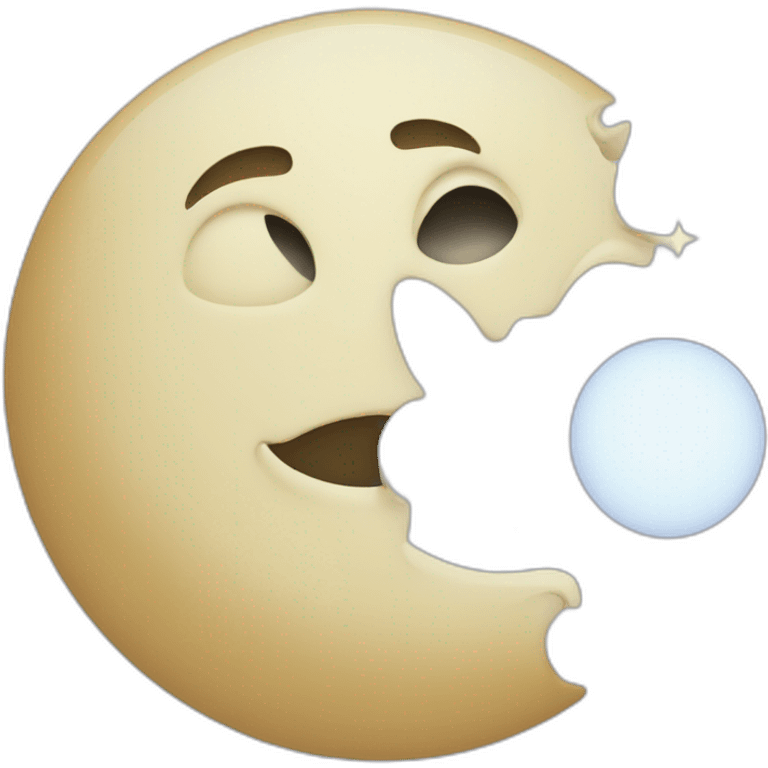 Une fusee qui part sur la lune emoji