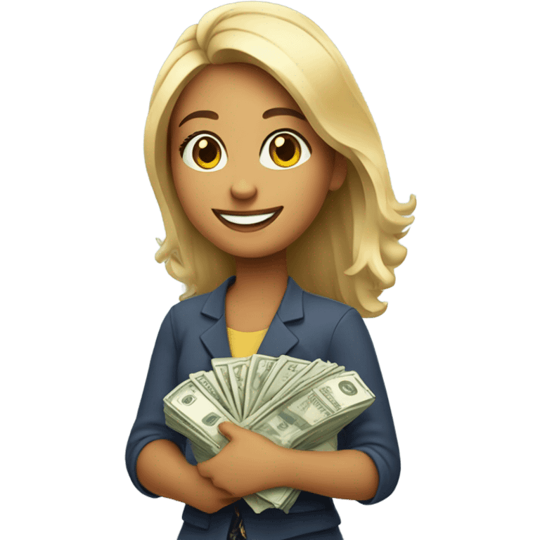 Girl with money  emoji