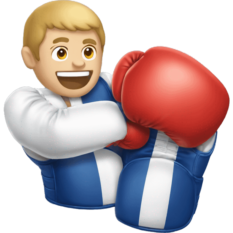 Macron gant de boxe  emoji