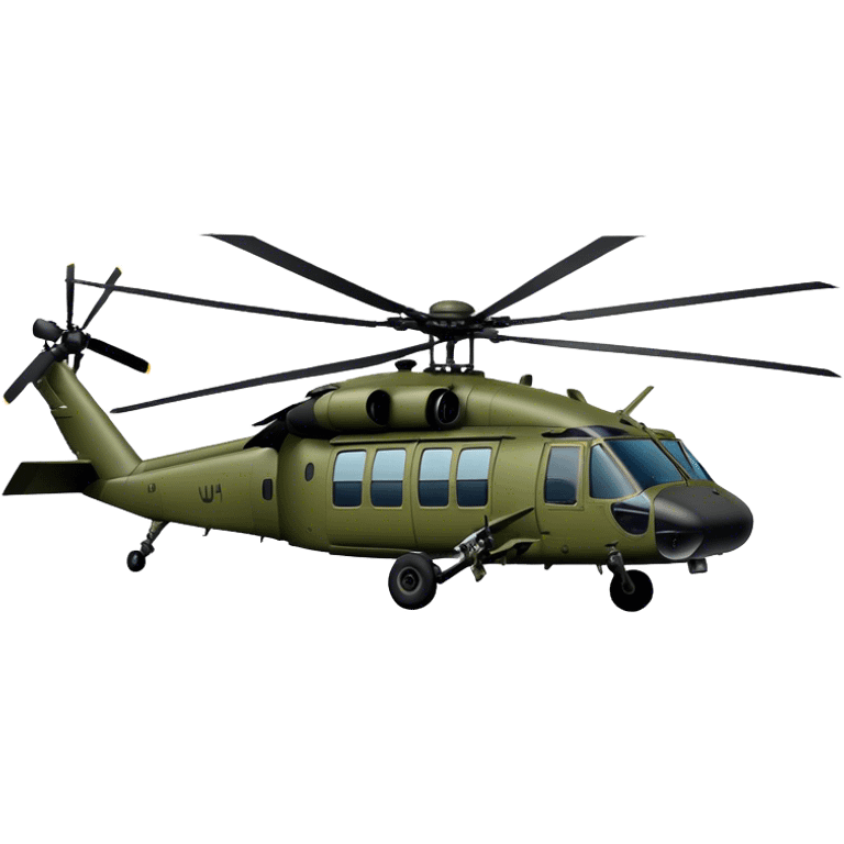 Sikorsky UH-60 Black Hawk - Sikorsky (Model Year: 2022) (Iconic colour: Olive green) emoji