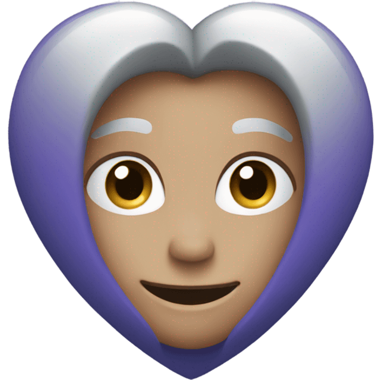 gray purple indigo heart emoji