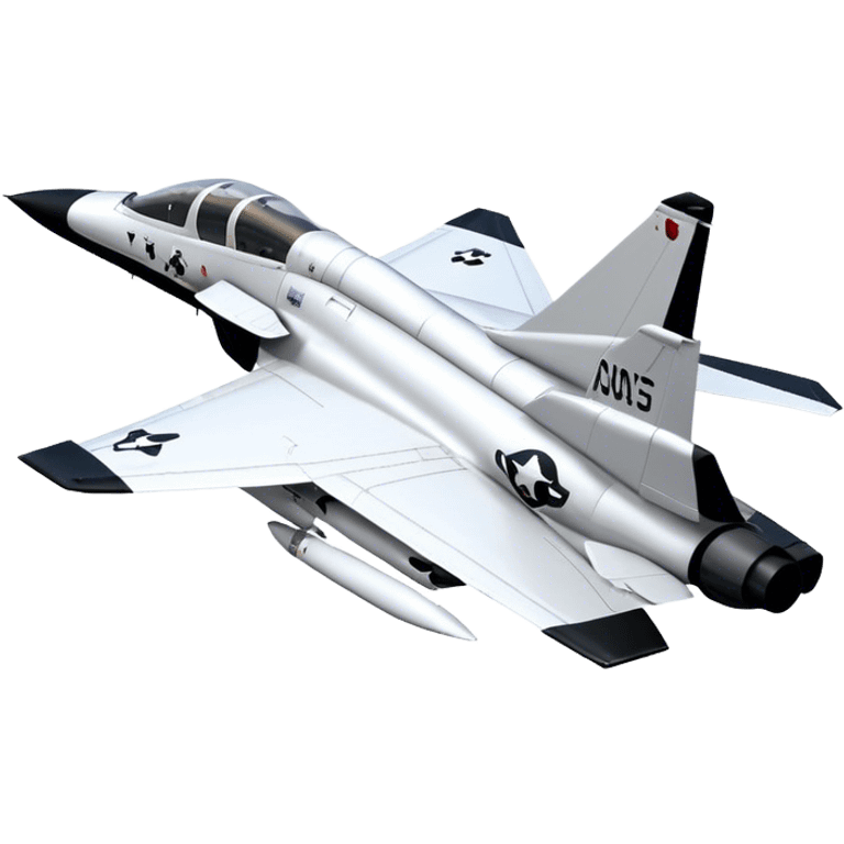 Jet Trainer - T-38 Talon - Northrop Grumman (Model Year: 2021) (Iconic colour: White and black) emoji