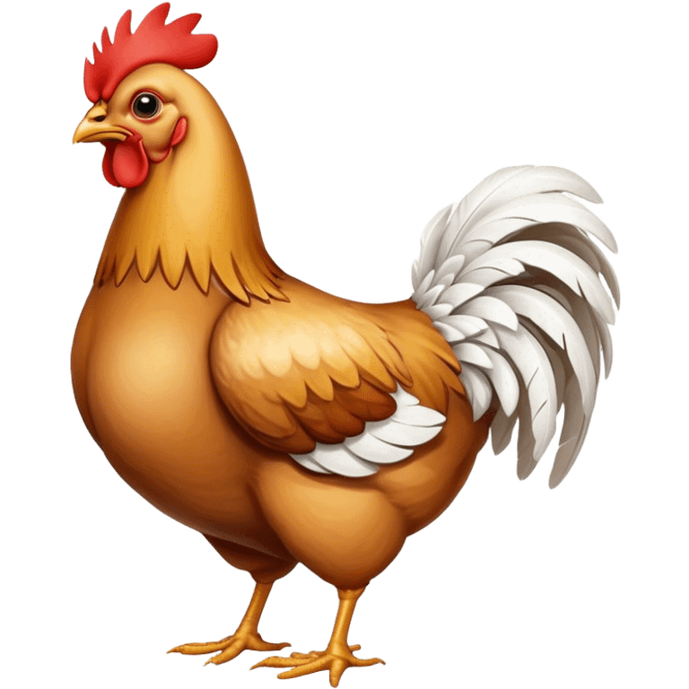 chicken rear end emoji