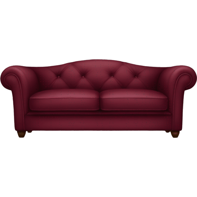 Burgundy sofa emoji