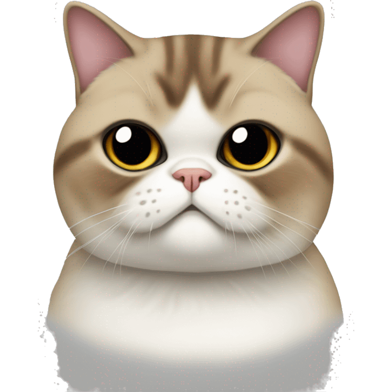 exotic-shorthair cat,half body emoji