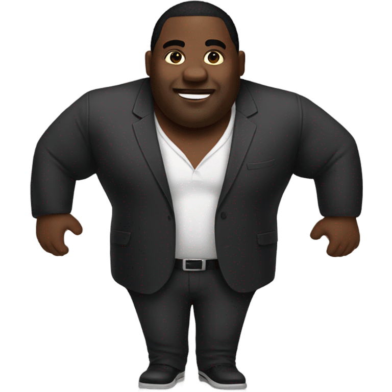 big black man with freeforms emoji