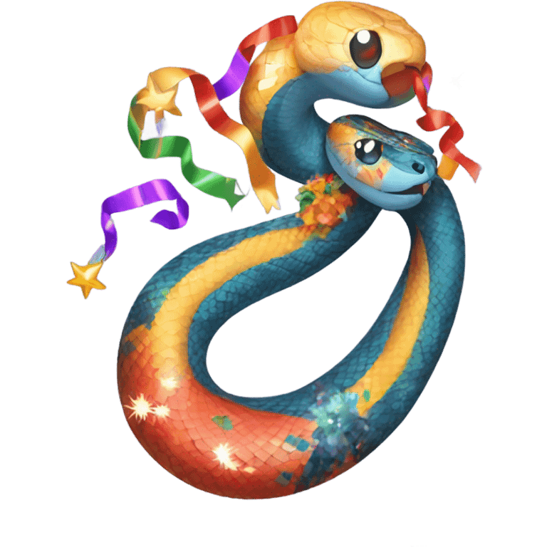 new year theme snake emoji