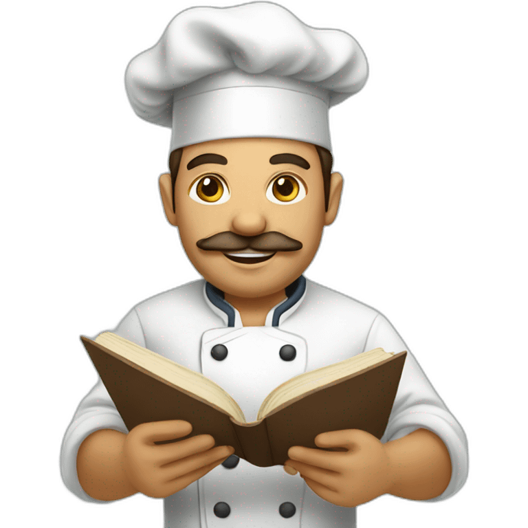 chef reading book emoji