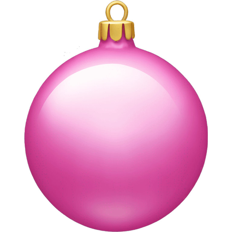 pink christmas ball ornament emoji