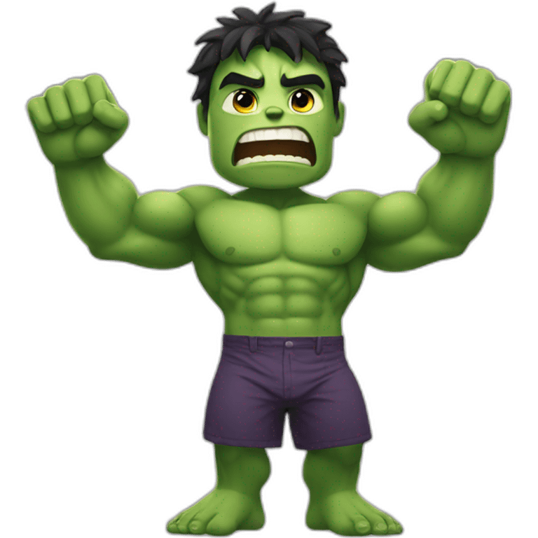 Hulk waving emoji