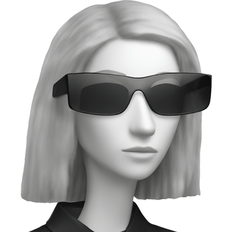 all black rectangle sunglasses  emoji