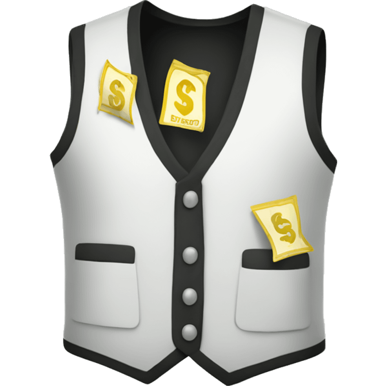 vest with money falling around i emoji