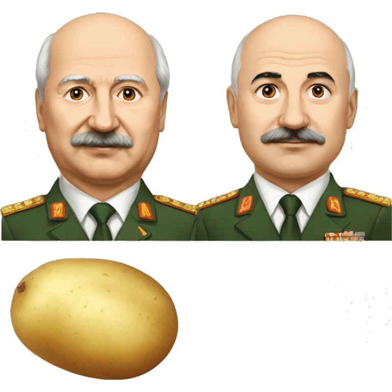 Lukashenko and potato emoji