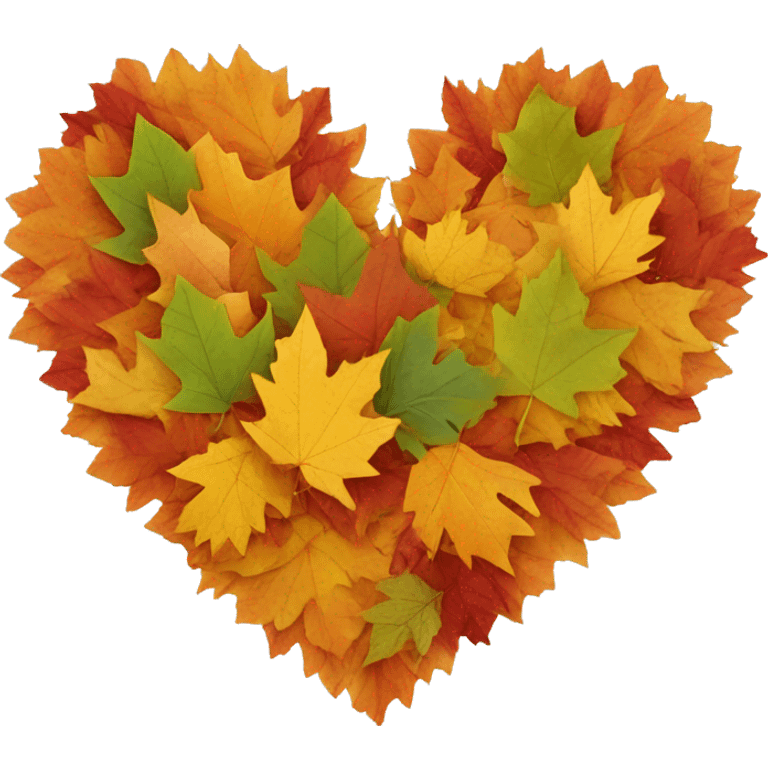 Heart-of-autumn-leaves emoji