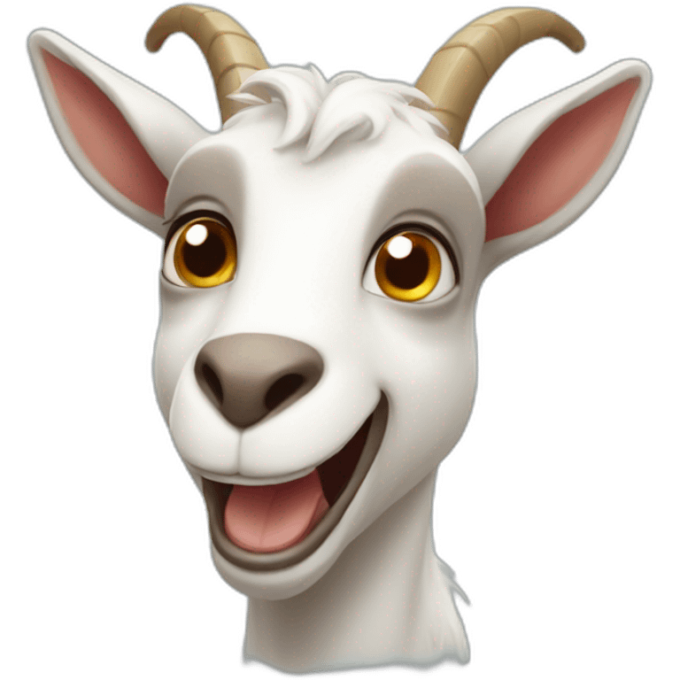 Happy goat  emoji