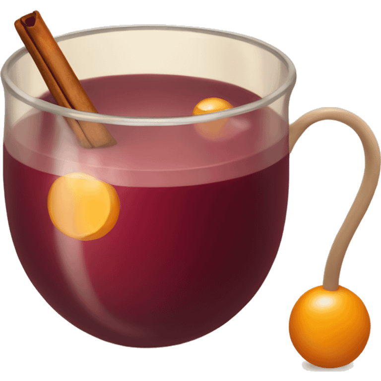 mulled wine in beige cup emoji