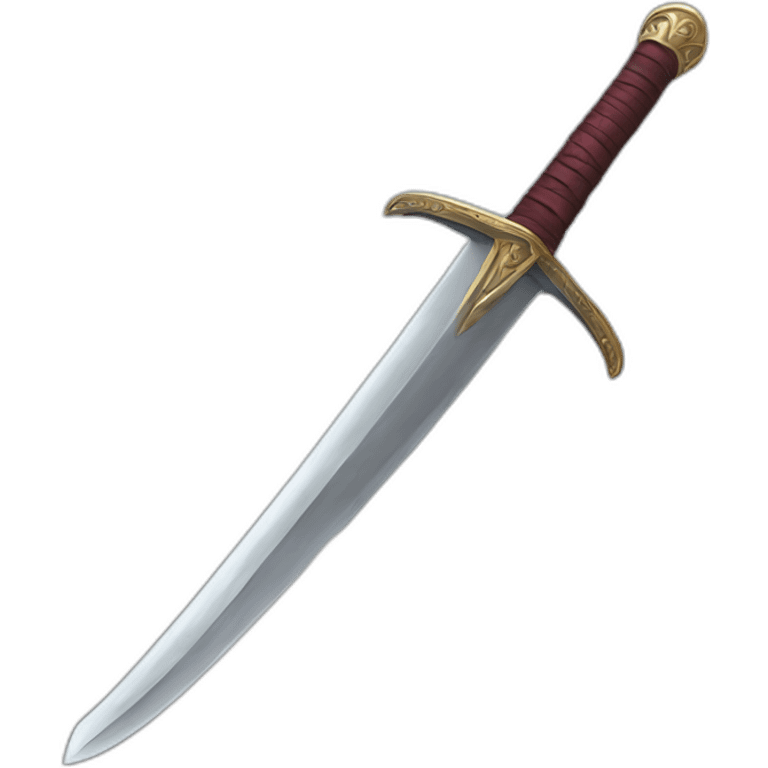 bended sword emoji