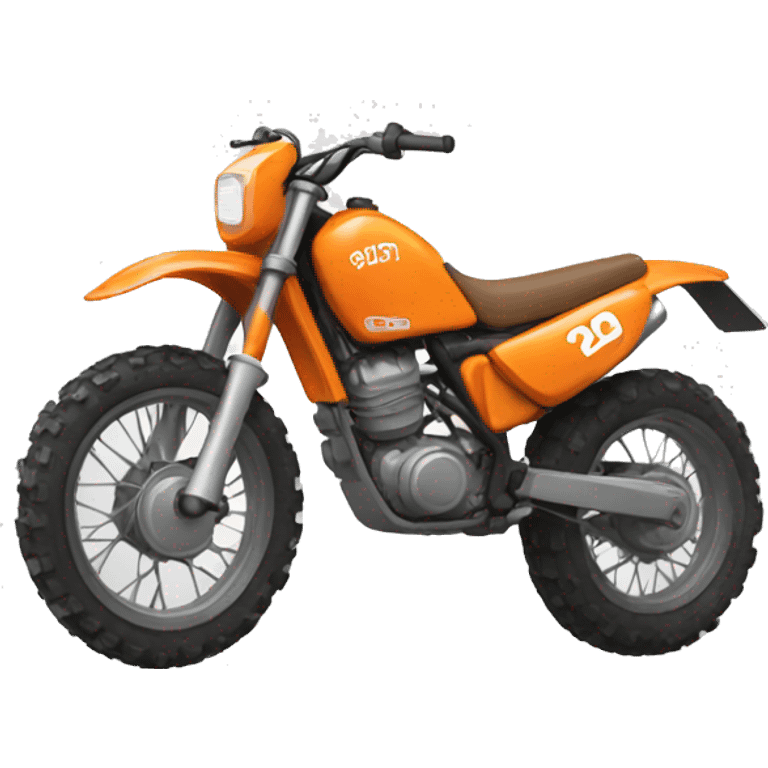 orange dirt bike emoji