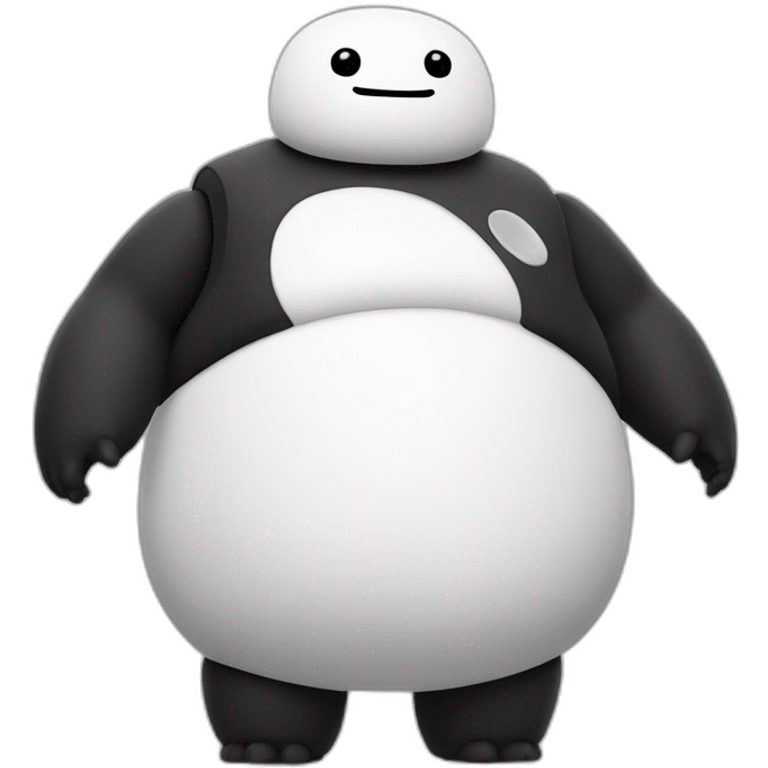 baymax in black emoji