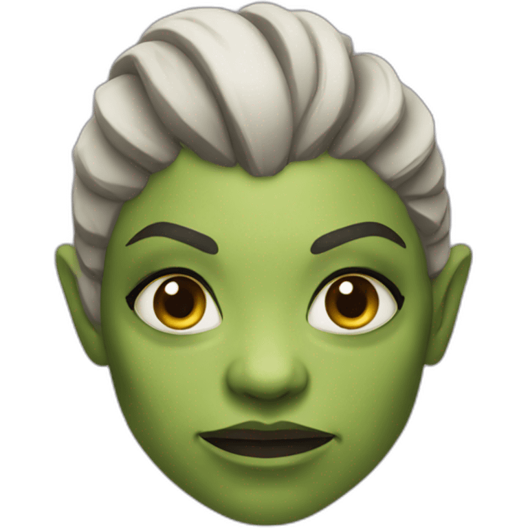 female orc face emoji