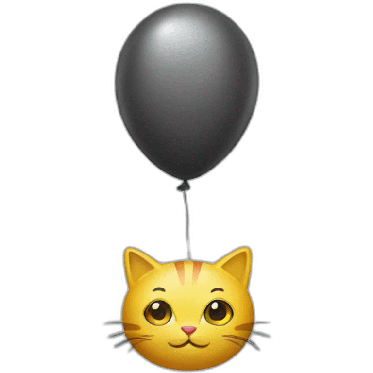 ballon sur chat emoji