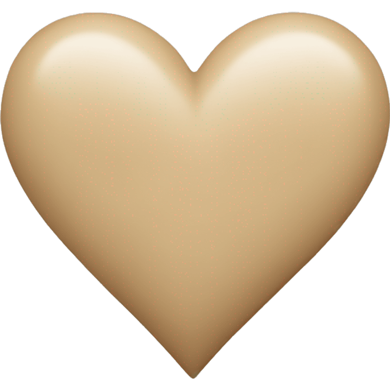 Beige heart  emoji