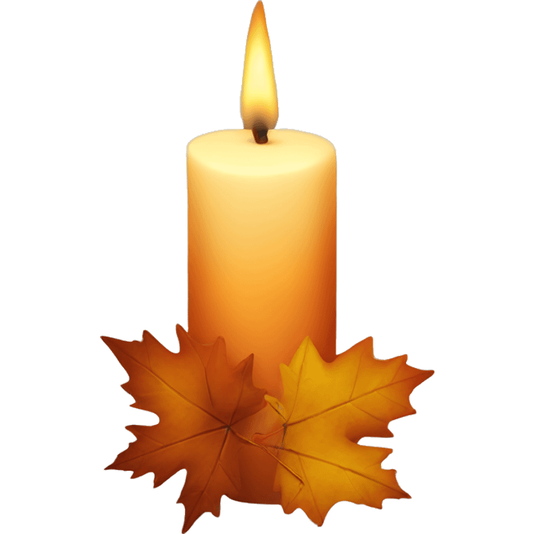 Candle autumn emoji