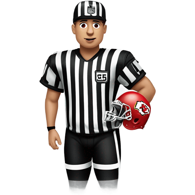 Patrick mahomes and referee jersey swap emoji