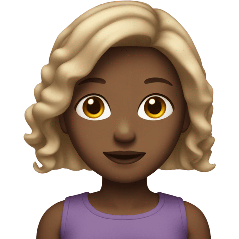 girl with dark blonde hair emoji