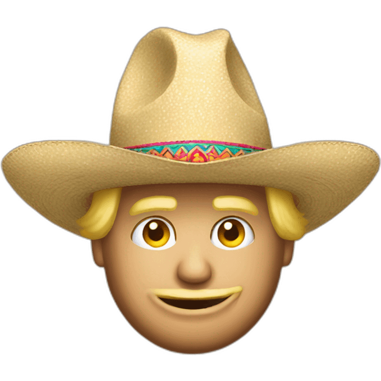 Donald trump with a sombrero emoji